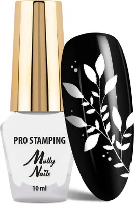 Immagine prodotto di Molly Nails PRO Stamping weiß 10ml Stamping- und Stampinglack