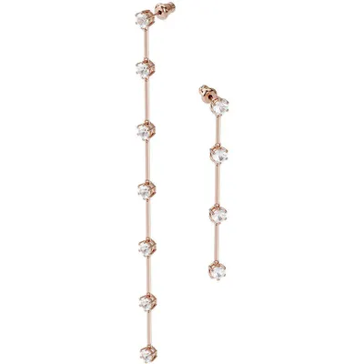 Produktbild von Swarovski 5609707 Ohrringe  Constella Asymmetrisch Weiss Roségold-Ton