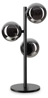 Produktbild von Zeitgenössische Schreibtischlampe Perlage Metall Schwarz 3 Lichter G9 3W 3000K