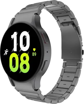 Produktbild von Cazy Uhrenarmband geeignet für Samsung Galaxy Watch Band (Titan) – Smartwatch-Armbänder (+Uhrenkürzungsset) – Universelles Armband geeignet für Samsung Galaxy Watch 7 / Watch 6 / Watch 5 / Watch 4 / Watch FE - Grau