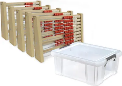 Produktbild von TimeTEX Klassensatz Rechenrahmen für 100-er Zahlenraum, 11-tlg., in Box