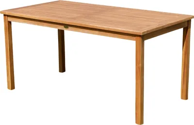 Produktbild von TEAK XL Holztisch 150x80cm Gartentisch Garten Tisch Holz sehr robust Modell: JAV-ALPEN