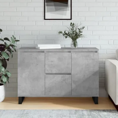Produktbild von vidaXL Sideboard Betongrau 101,5x35x70 cm Holzwerkstoff