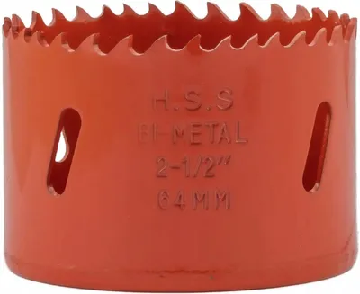 Produktbild von Schmith Bimetall Lochsäge 64 mm Holzlochsäge Dosenbohrer Lochkreissäge Holz Bohrer
