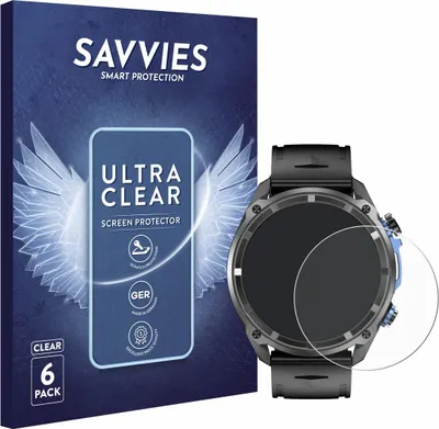 Produktbild von 6x Für Rogbid GeoX1 1.43" Schutzfolie Savvies Displayschutz Display Schutz Folie Klar Transparent