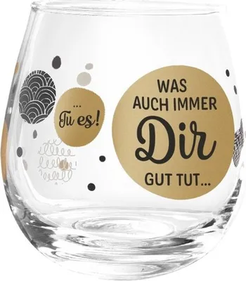 Produktbild von Whiskyglas, Wasserglas oder auch Weinglas mit Spruch - Was auch immer Dir gut tut