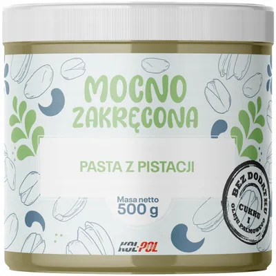 Zdjęcie produktu dla PASTA PISTACJOWA 100% Pistacji 500g Naturalna Krem pistacjowy Kol-Pol