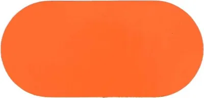 Produktbild von Oval  -  Anti - Rutsch  Orange  9 x 19 cm Anti - Rutsch - Bodenaufkleber - Orange - Anti - Rutsch - Polyvinyl chloride (PVC) - 0,78 mm - Innenbereich - DME955