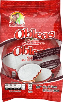 Image de Gaufrettes Sevillanas au lait de chèvre - Cajeta.5x50g