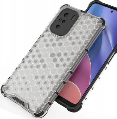 Image de Honeycomb Armoured Case with Gel Frame Xiaomi Redmi K40 Pro+ / K40 Pro / K40 / Poco F3 Transparent