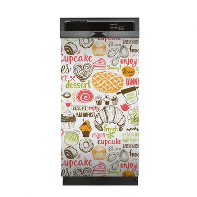 Produktbild von Aufkleber sticker 45x80 cm Dekorative folie Spülmaschine - Desserts und Süßigkeiten