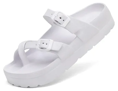 Immagine prodotto di Sandali estivi da donna con suola platform - Bianco
