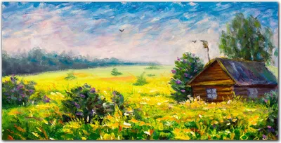 Produktbild von Coloray - Bild aus Glas - 120x60 cm - wohnzimmer glasblock mit bild wanddekoration gehärtetes Glas Dekoration Küche - Blumen Himmel Landschaft