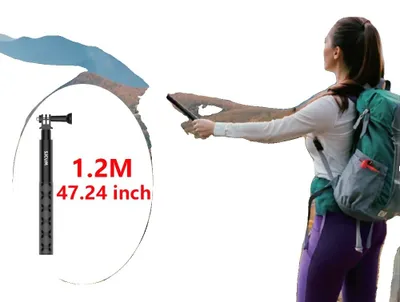 Produktbild von Erweiterbarer Selfie-Stick, robuste Konstruktion, kompatibel mit Action-Kameras, ZC2405 Selfie-Stick