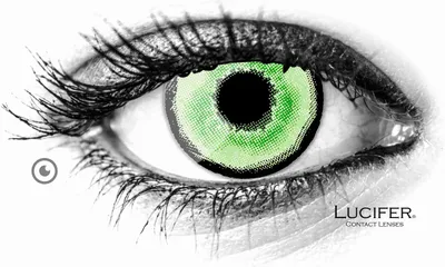 Produktbild von Lucifer® Aquaman Cyan Green Farbige Kontaktlinsen - 2 Stück (1 Paar), Ohne Sehstärke