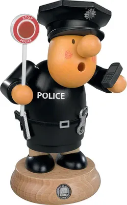Obrázek produktu pro Kouřící muž Müllerchen® Policista ŠxV 12x16cm NOVINKA