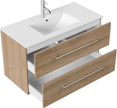 Produktbild von Badmöbel Homeline 100 eiche hell