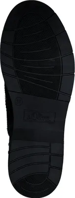 Produktbild von s.Oliver Damen Stiefelette Lack Brogue Schnürboot Lochmuster 5-25255-43, Größe:37 EU, Farbe:Blau