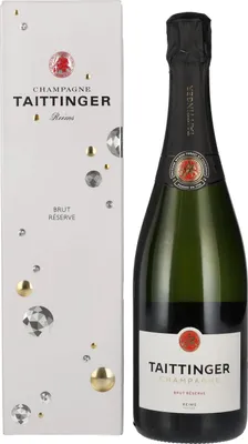 Produktbild von Taittinger Brut Réserve Champagner brut in Geschenkpackung Champagne Frankreich | 12 % vol | 0,75 l