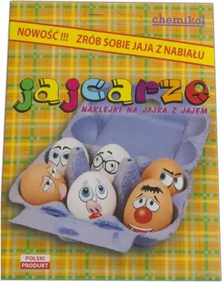 Produktbild von Chemikol Ostereier-Aufkleber „Jajcarze“ zur kreativen Eierdekoration, 1 Set