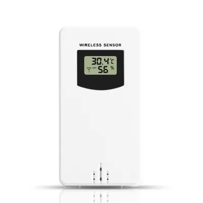 Obrázek produktu pro Rádiový senzor pro měření teploty a vlhkosti Vlhkoměr Elektronický digitální teploměr pro vnitřní i venkovní použití s meteostanicí