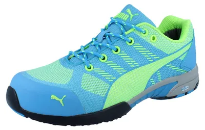 Produktbild von PUMA Celerity Knit Damen Halbschuhe S1P blau grün - Größe: 37