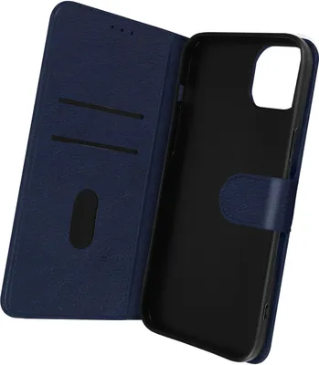 Obrázek produktu pro Avizar, pouzdro z umělé kůže se stojánkem pro Apple iPhone 14, tmavě modré