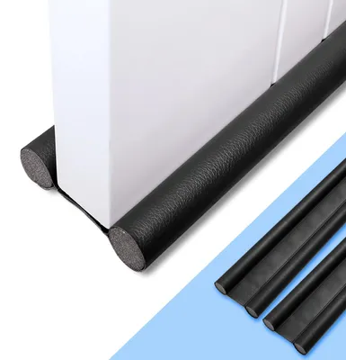 Türdichtung 96 cm, doppelt, zuschneidbar, schwarz