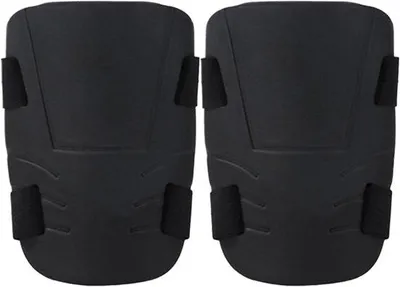 Productafbeelding van Tuin Kniebeschermers - Kniekussens Tuinieren - Knieen Beschermen - Hoogdicht Schuimkussen - 22 x 17 x 5 cm - Zwart