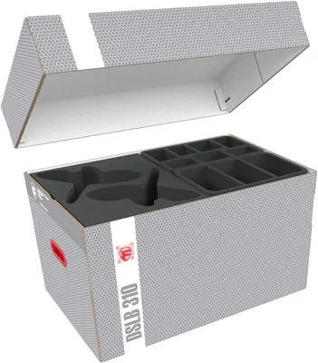 Produktbild von Lagerbox für Tabletop-Miniaturen mit Schaumstoffeinlagen, groß