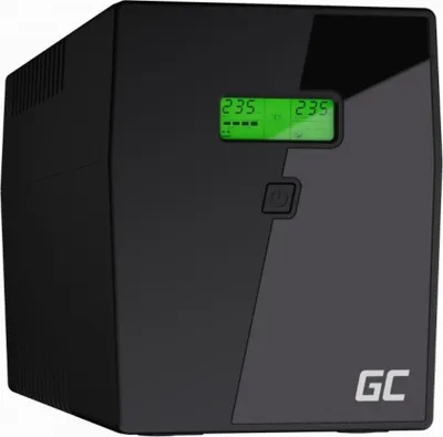 Produktbild von Green Cell® UPS USV Unterbrechungsfreie Stromversorgung 2000VA (1200W) mit Überspannungsschutz 230V Line-Interactive Spannungsregelung AVR USV-Anlage USB/RJ45 4X Schuko Ausgänge LCD Bildschirm