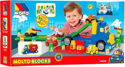 Productafbeelding van Bouwvoertuig Moltó (82 cm) (10 blokken)