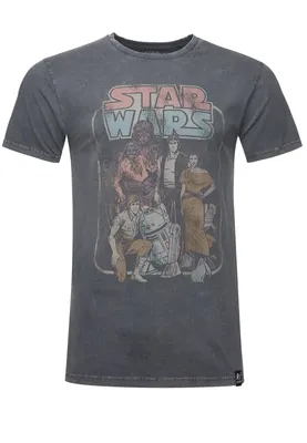 Produktbild von Recovered T-Shirt Star Wars Return Of The Jedi Group im zeitlosen Design Charcoal S