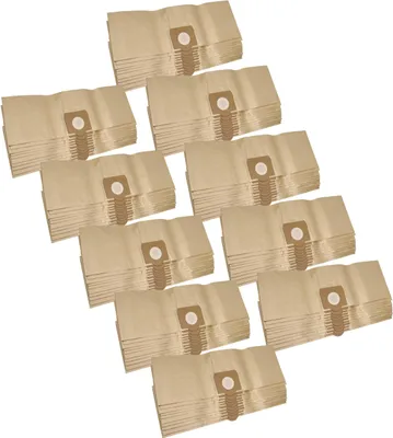 Produktbild von vhbw 100x Staubbeutel kompatibel mit Mobilo S 900 Staubsauger - 20 l Füllvolumen 34cm x 23,7cm braun