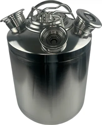 Produktbild von BieTal® Reinigungsbehälter Reinigungsfass 10L 3 Anschlüße Typ A Flach Typ S Korb