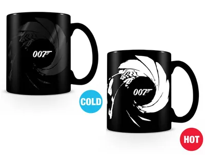 Produktbild von James Bond Tasse Thermoeffekt 007 Gun Barrel