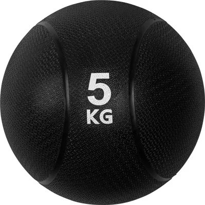 Produktbild von VirtuFit Medizinball Pro 5 kg aus Gummi, Schwarz, 24 cm Durchmesser