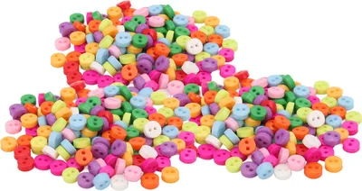 Produktbild von 500pcs Nähknöpfe Kunststoffharz wasserdichtes haltbares Kleidungszubehör für DecorationRound