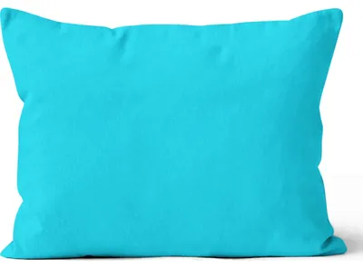 Imagen del producto de Funda de cojín de microfibra, 50x70 cm, color turquesa