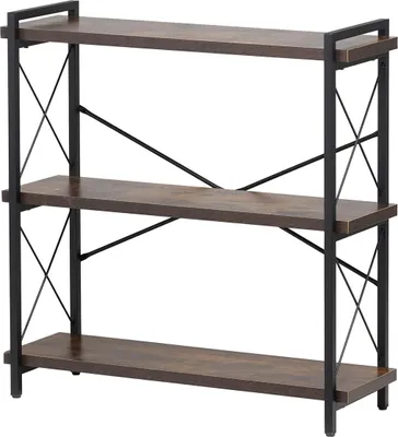 Produktbild von Metallregal Rustikales Regal mit 3 Etagen für Wohnzimmer, Schlafzimmer und Büro