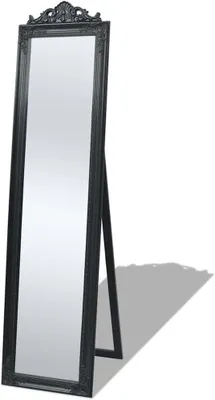 Imagen del producto de Espejo de pie en estilo barroco, 160x40 cm, color , madera, ideal para el dormitorio