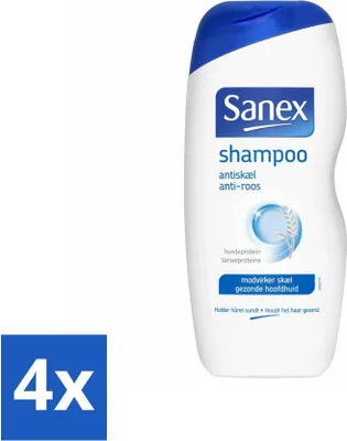 Image de Shampooing Sanex - Antipelliculaire - Contre les pellicules - 250 ml - Pack avantage - 4 pièces