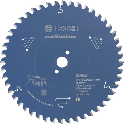 Image de Lame de scie circulaire Expert for Aluminium D.184mm perçage 16mm 48 dents HLTCG BOSCH