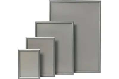 Produktbild von Klapprahmen Plakatma DIN A1 Klemmprofil 24 mm silberfarbig eloxiert