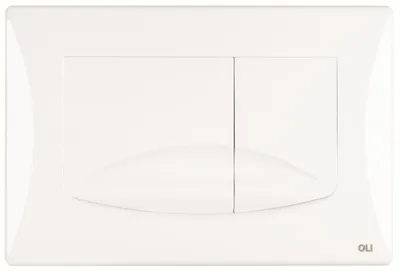 Produktbild von Spülknopf - Weiß - 245 X 165 X 19 Mm - Mechanisches Spülen - Kolo Slim