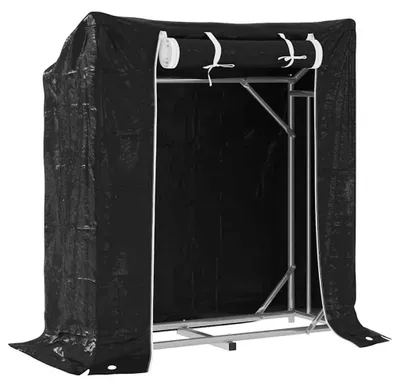 Image de vidaXL Étagère à bois de chauffage avec protection contre la pluie 100,5x40,5x110,5 cm