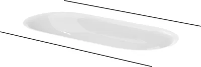 Immagine prodotto di BetteComodo lavabo à encastrer, sans trou pour robinet, sans trop-plein, 774x380x120mm, A218-000PW, A218-000PW