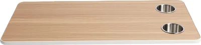Immagine prodotto di Sostituzione del piano del tavolo RV con 2 portabicchieri 31.49x15.74in legno fisso ponte barca per rimorchio Mothome Yacht Deck Brown