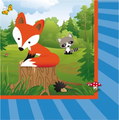 Produktbild von Servietten Kleiner Fuchs, 33 cm