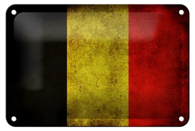 Produktbild von Blechschild Flagge 18x12cm Belgien Fahne